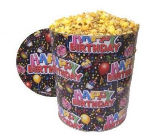 Utz 3.5 Gallon Birthday Wishes Tin with Chicago Style Popcorn