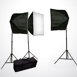  Video Video Softbox 4500W Continuous Lighting Light Kit Case