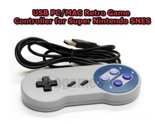 USB PC Mac Retro Game Controller Super Nintendo SNES XP Vista Windows7