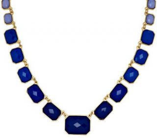 Susan Graver Ombre Style Faceted Bead 16 Adjustable Necklace