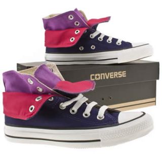 Converse All Star Chuck Taylor Two 2 Fold Blue Pink New Womens Shoes