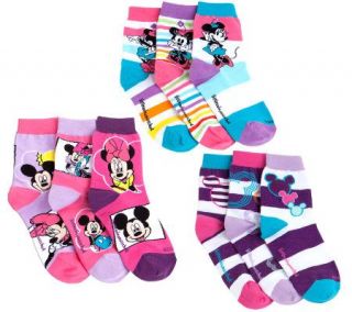 little missmatched Disney Pastel Mickey & Minnie Crew Socks — 