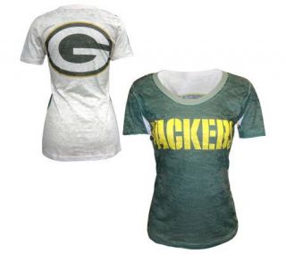 Touch by Alyssa Milano Packers Sublimated Burnout T Shirt —