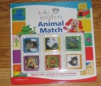 Baby Einstein Animal Match Interactive Board Book New