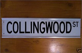 Collingwood Street Road Sign Bar Sign AFL Wierd