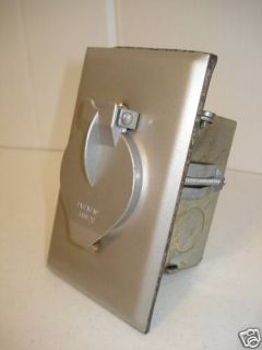 NSI Flush Mount Outdoor Telephone Wall Plate with Box