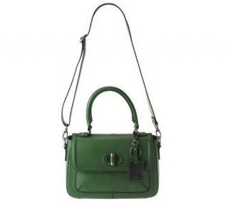 Etienne Aigner Leather Waverly Satchel w/Removable Strap —