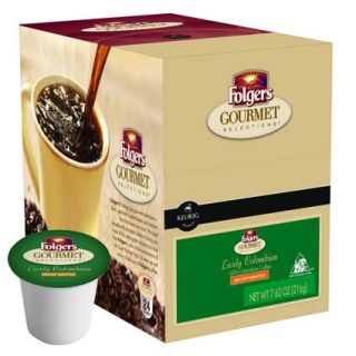 New Folgers Gourmet Selections Lively Colombian Decaf K Cup 96 CT For