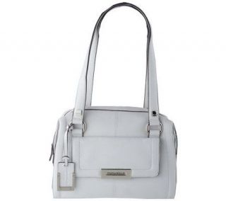 Tignanello Pebble Leather Satchel with Front Flap Pocket   A215439