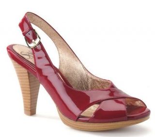 Sofft Noral Patent Peep Toe Slings —