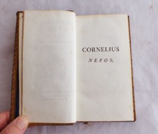 1784 Cornelius Nepos de Vita Greece Classics Paris Barbou Unusual
