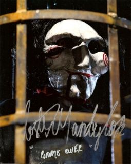 SAW PUPPET POSTER (B) AUTOGRAPHED BY COSTAS MANDYLOR (HOFFMAN)