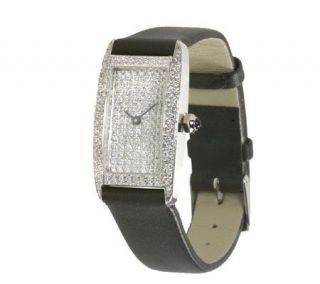 ct tw Pave Diamond Face Watch 14K White Gold —