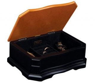 Mele & Co. Harper Small Jewelry Box in Cedarand Black —