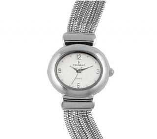 Peugeot Ladies Silvertone Chain Link Bracelet Watch   J102845