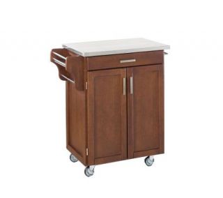 Home Styles Create A Cart Cherry Base w/ Stainlss Top Sm   H150845