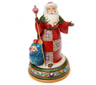 Jim Shore Heartwood Creek Musical Santa Figurine —