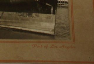 WW II Photograph Council Bluffs Victory Ship Port of Los Angeles