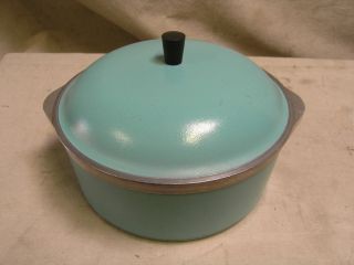 Vintage Modern Eames Era Club Aluminum Cooking Pot Cookwear with Lid