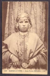 Morocco Postcard Jeune Femme Marocaine, Woman Costumes. L@@K. See Scan