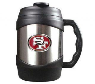 NFL San Francisco 49ers 52 oz Stainless Steel Macho Travel Mug