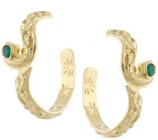 Luxe Rachel Zoe Slinky Snake Hoop Earrings —