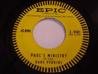 Rabe Perkins Pauls Ministry My Title To Heaven 45 Country Gospel