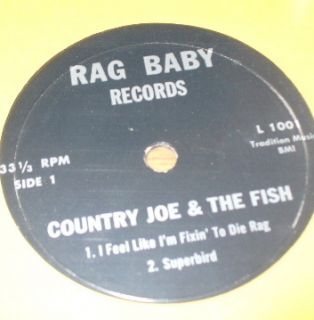 Country Joe The Fish Rag Baby EP Acid Folk Psych