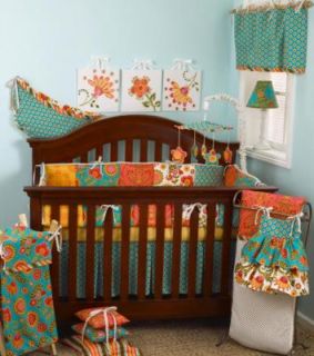 Selby by Cotton Tale Designs Gypsy 8 Piece Crib Bedding Set New Aqua