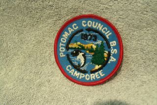 Potomac Council Camporee BSA Boy Scout Cloth Back