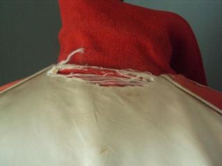 Vintage Blepp Coombs Red Letter Varsity Wool Rayon Reversible Coat