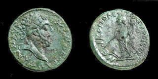 Commodus Tyche Fortuna Nikopolis Mint Scarce Ancient Roman Coin Æ
