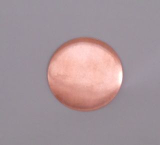 Copper Disc Blanks (110 Soft Temper) 2 Round Diameter, 25 Gage Thick