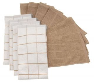 12 Piece Ultra Absorbent Microfiber Towel Set —