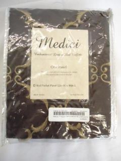 Medici Trellis Embroidered 96 inch Curtain Panel