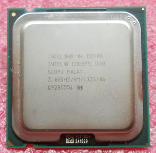 Intel E8400 Core 2 Duo SLB9J 3 00GHz 6M 1333 CPU