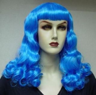 Wig Katy Perry Blue Costume Theme Party
