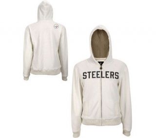 NFL Pittsburgh Steelers Womens Jacket with Sweater Lined Hood