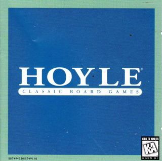Hoyle Classic Board Games 1996 PC CD Yahtzee Pachisi Dominoes Checkers