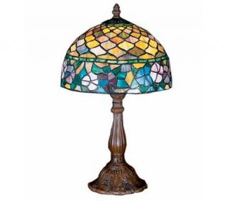 Tiffany Style Dogwood Accent Lamp —
