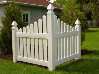 Dura Trel Corner Picket Garden PVC Fence