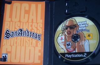 Grand Theft Auto San Andreas with Manual Black Label Includes Poster