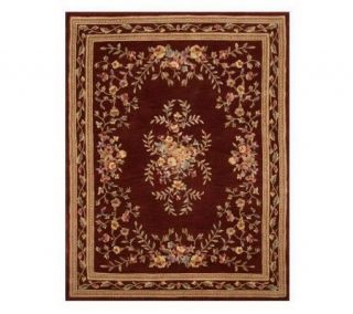 Royal Palace Floral Garland 73 X 93 Handmade Wool Rug —