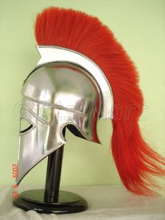 Greek Corinthian Athenian Spartan Hoplite Warrior Helmet with Red