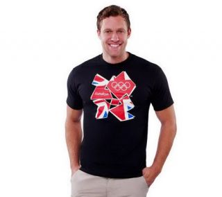 As Is 2012 Olympic Mens London Games Union Jack S/S T Shirt   A234572
