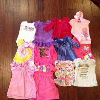 12 Girls Size 5 Shirts Old Navy Faded Glory Flapdoodles Jumping Beans