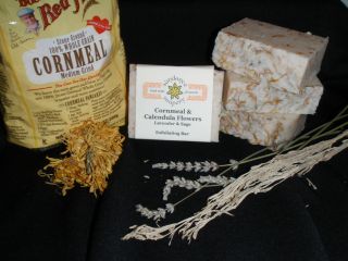 Homemade Soap Cornmeal Calendula Lavender Sage All Natural American