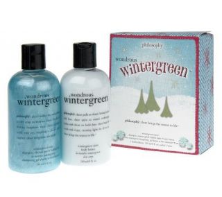 philosophy wondrous winter green 3 in 1 gel & lotion duo —