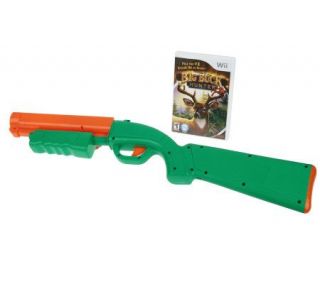 Wii Big Buck Hunter Pro Video Game w/ Pump & Shoot Shotgun   E167974