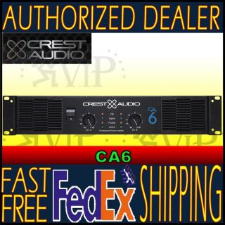 Crest Audio CA6 1200W 8 Ohms High End Pro 2 Space Rack Power Amp Auth